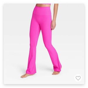 Women’s Rib Flare Leggings - All in Motion - Vibrant Pink